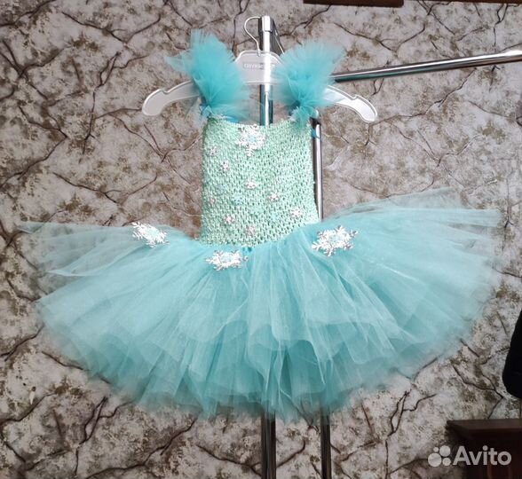 Новогоднее платье костюм снежинки