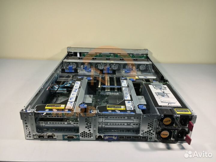 Сервер HP DL380p Gen8 12LFF 2x E5-2660 64GB 750W