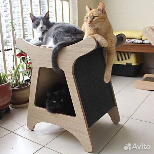 Когтеточка домик для кошки