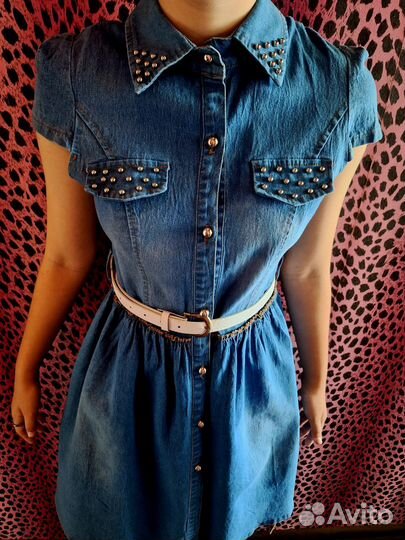 Джинсовое платье