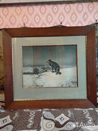 Старинная литография 19 века Польша