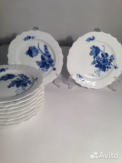 Старинный десертный набор. Роял Копенгаген