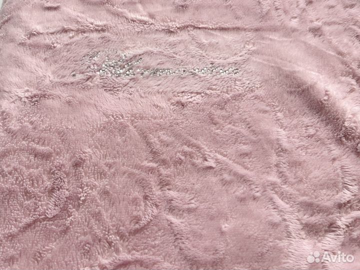 Плед покрывало 200 220 розовый