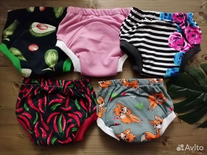 Набор 5шт Многоразовые подгузники