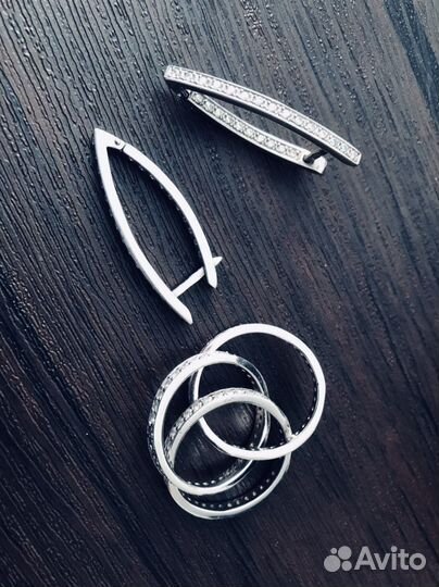 Серебро с фианитами