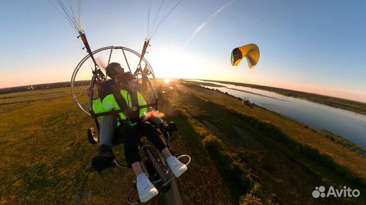 Полет на Параплане с мотором