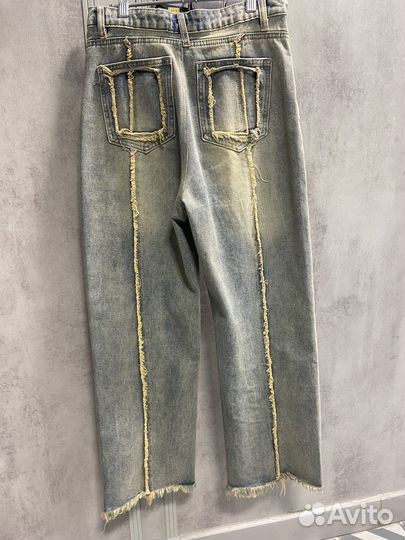Джинсы трубы женские