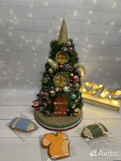 Новогодняя елочка (домик) ручная работа