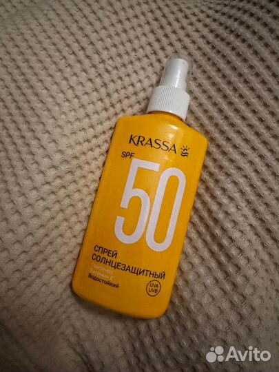 Солнцезащитный спрей spf 50 krassa