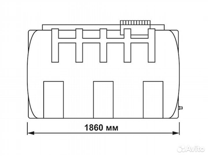 Емкость пластиковая новая / еаэс