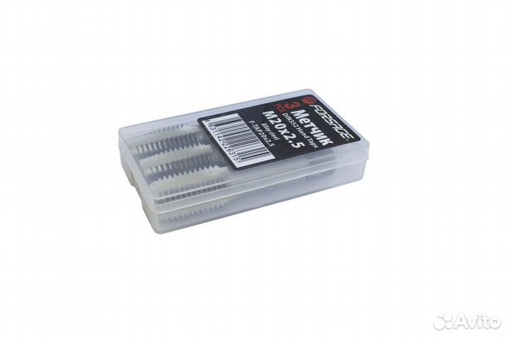 Метчик M20x2.5 (3шт), в пластиковом футляре Forsag