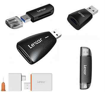 Картридеры Lexar (разные для microSD,SD,NM cards)