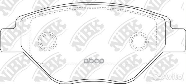 Колодки renault megane 1.4 2003 PN0362 NiBK