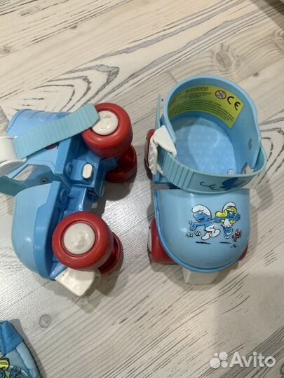 Роликовые коньки детские с защитой