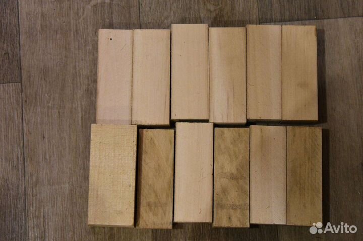 Деревянные бруски из липы для творчества
