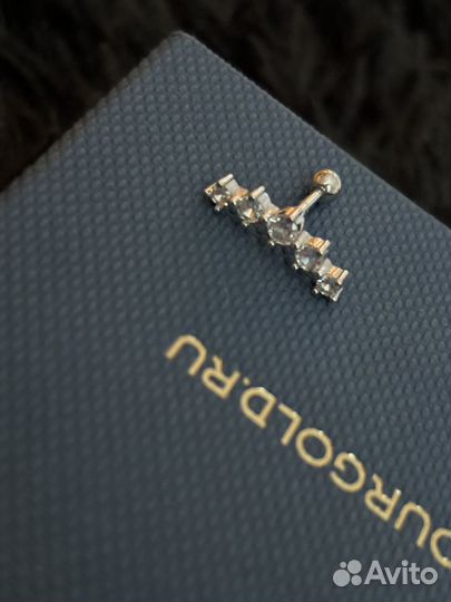 Лабрет в ухо хрящ новый