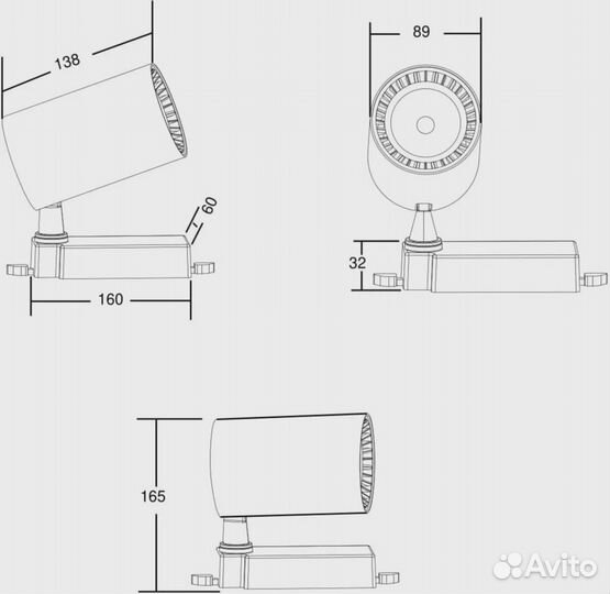 Maytoni Трековый светильник Maytoni TR029-3-30W3K