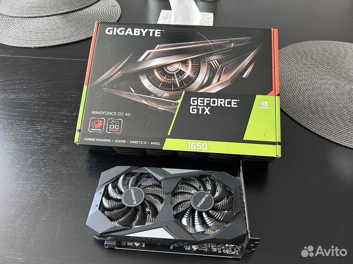 Видеокарта Gigabyte GTX1650 Windforce 4Gb