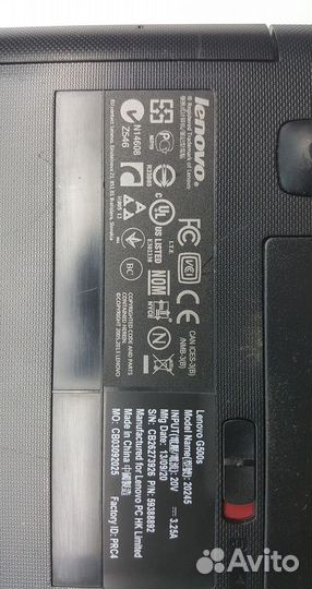Тонкий Lenovo G500S