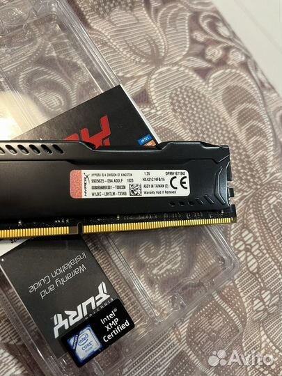 HyperX Оперативная память Fury Black DDR4 16 гб