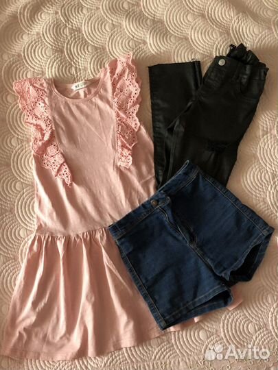 Детские вещи пакетом для девочек 140 146