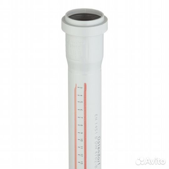 Труба канализационная d40x500 мм пластиковая для в
