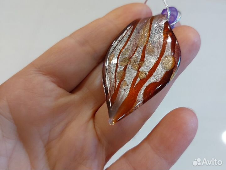 Подвеска муранское стекло