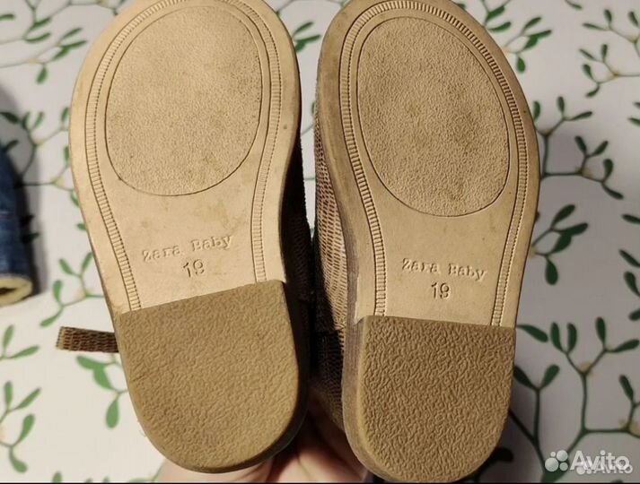 Ботинки zara 19 для мальчика