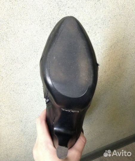 Сапоги кожаные