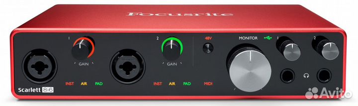Аудиоинтерфейс usb Focusrite Scarlett 8i6 3rd Gen