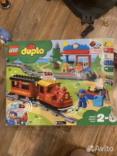 Поезд lego duplo и набор мост