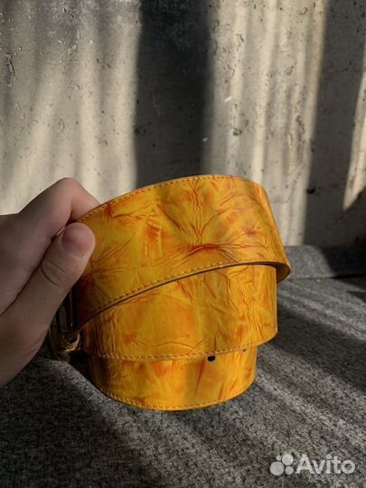 Дизайнерский кожаный ремень Adriano Ferraro Italy