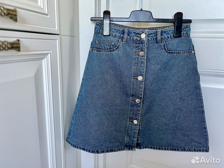 Джинсовая юбка noisy may размер s