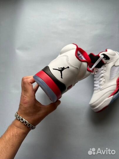 Nike air jordan 5 retro fire red