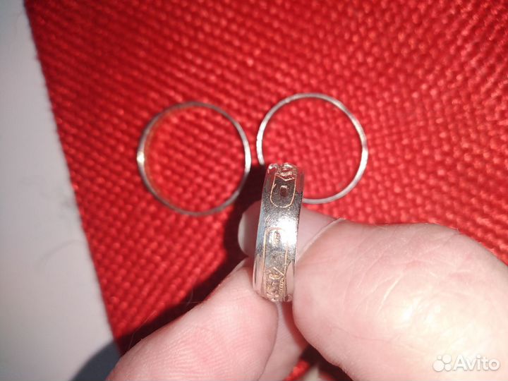 Серебряное кольцо 3 шт 925 проба