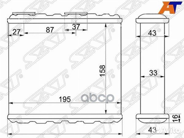 Радиатор отопителя салона nissan cefiro/maxima