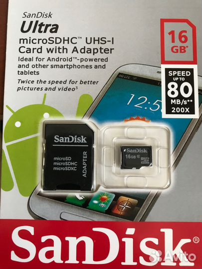 Карты памяти SanDisk microsdhc 16Gb. оптом