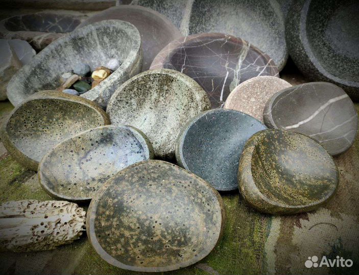 Каменные чаши, декор, камень в интерьере