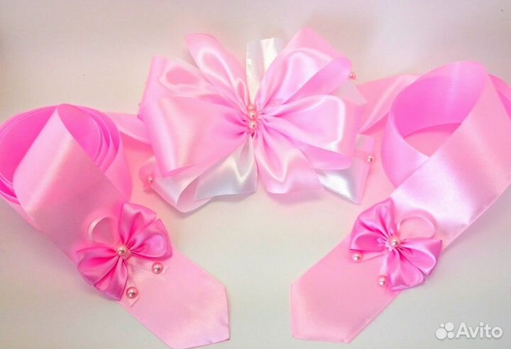 Разные банты на выписку новорожденных из роддома