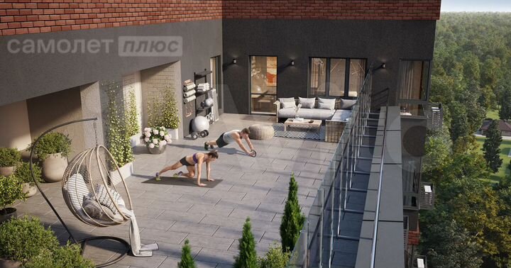 2-к. квартира, 53,6 м², 16/21 эт.