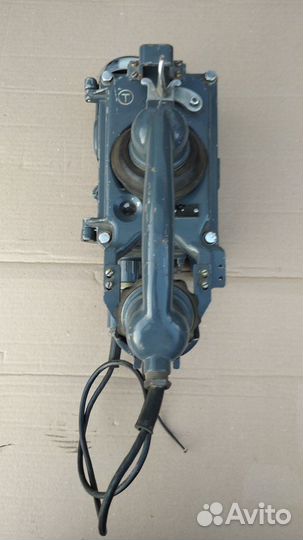 Телефон дисковый в металлическом корпусе СССР