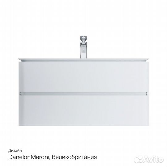 Тумба под раковину AM.PM Sensation 100 M30FHX1002WG подвесная Белая глянцевая