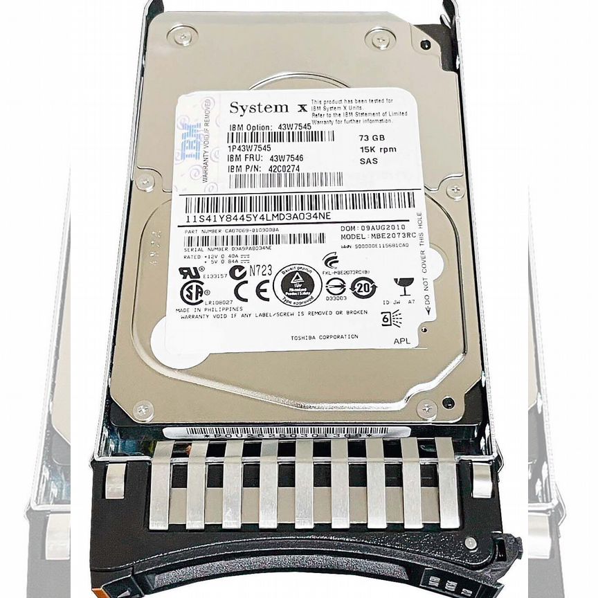 [43W7546] Жесткий Диск Ibm 73gb Sas 15000 2.5 43w7546