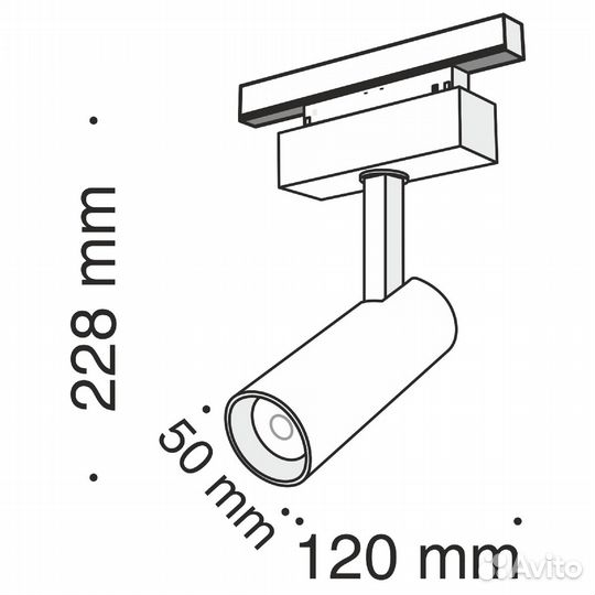 Трековый светильник Maytoni Track lamps TR019-2-10W3K-B