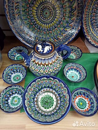 Ляганы, коса, чайники, пиалы Узбекистан