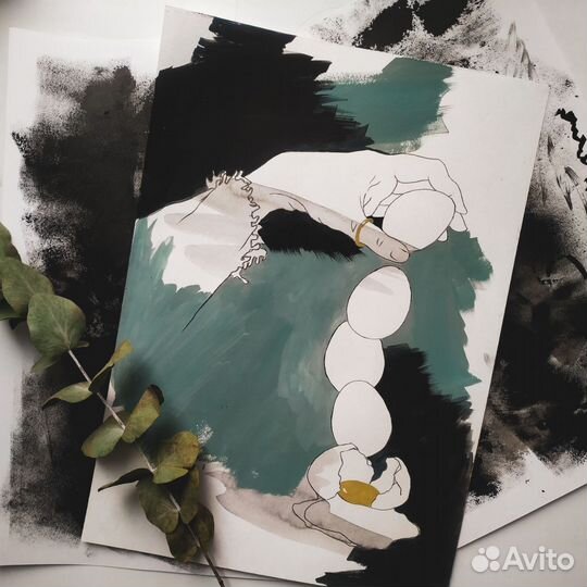 Картина-графика для интерьера