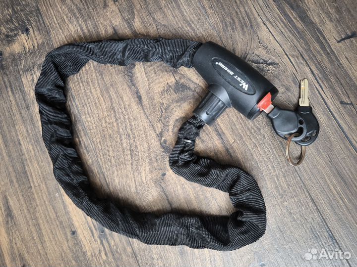 Новый велозамок цепь в ткани West Biking 1.03m