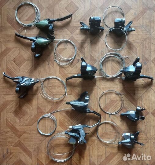 Манетки, шатуны, задние, передние переключатели