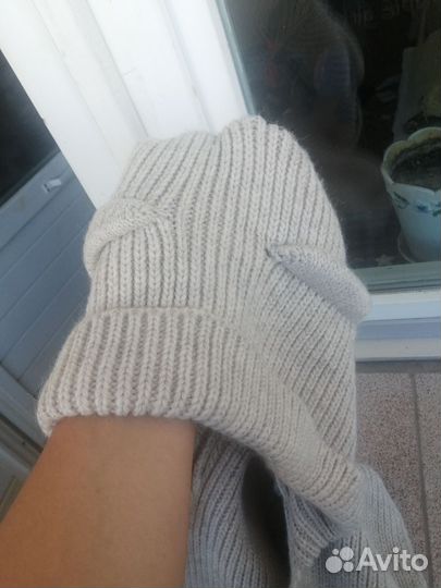 Капор-снуд 2 в 1, с ушками