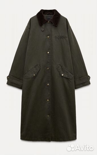 Плащ тренч женский zara